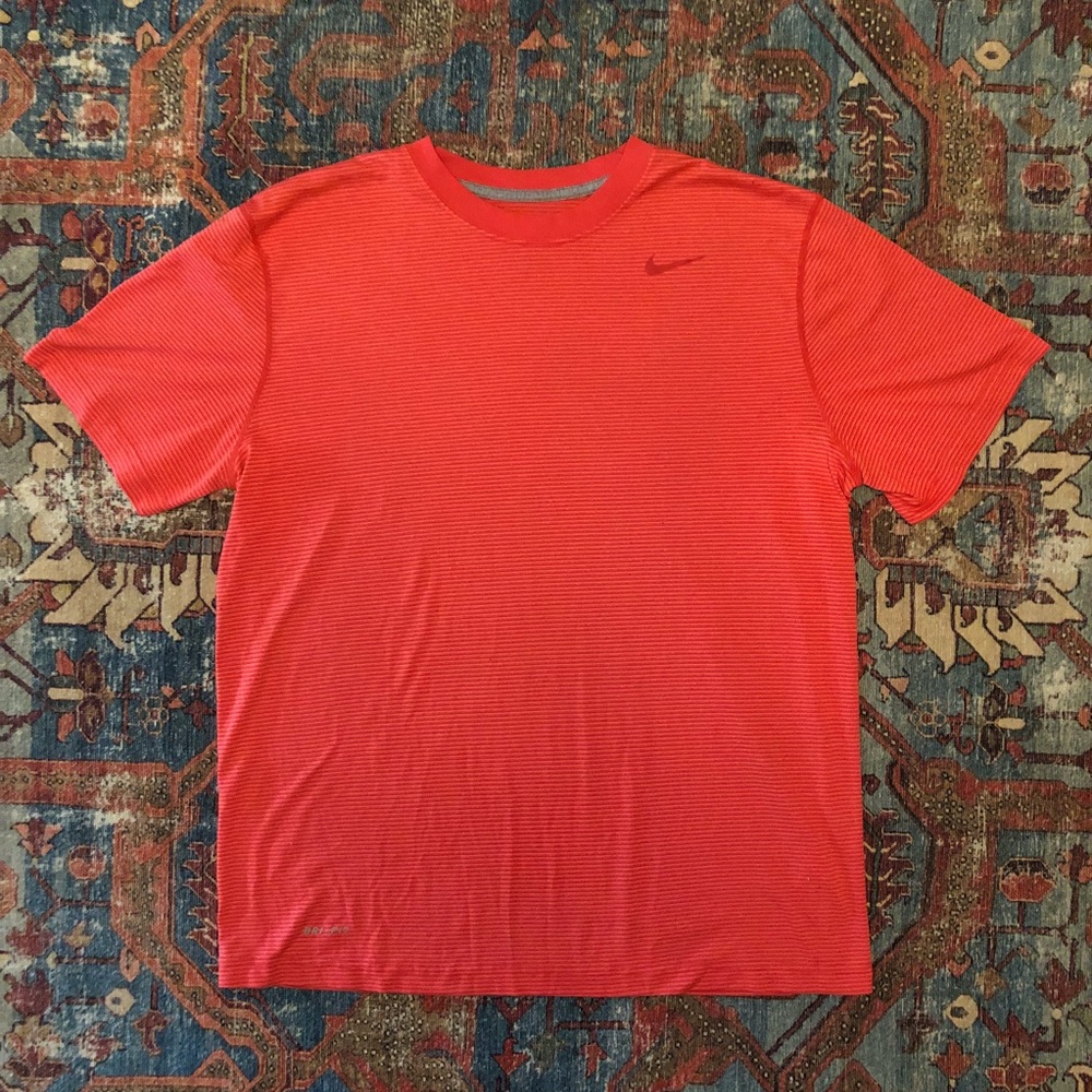 Nike Red Striped T-Shirt